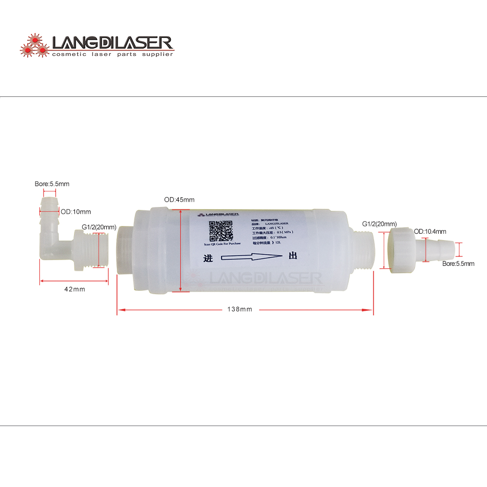 Industrial Laser Hair Removal - Sistema de filtro de agua láser
