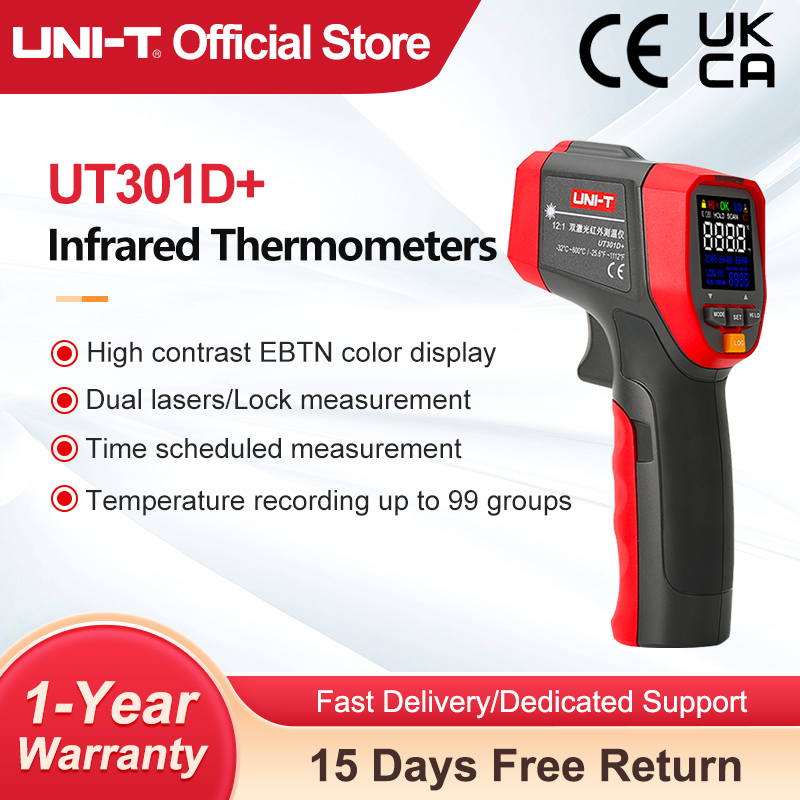 Industrial Infrared Laser - Termómetro Digital infrarrojo UNI-T, medidor de