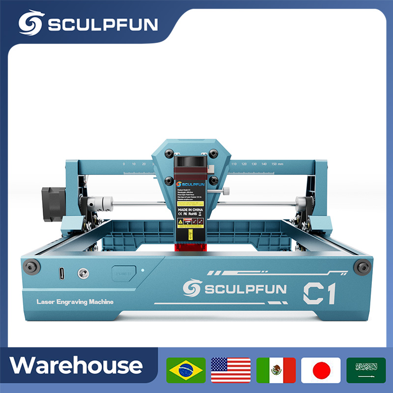 Fiber Laser Cutting Machine - Sculpfun 3W C1 Mini Grabador Láser