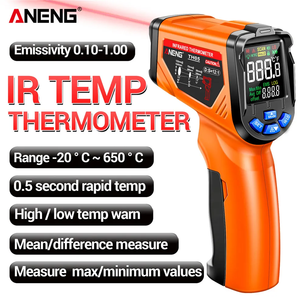 Termómetro Infrarrojo Digital  - Industrial Infrared Laser reseña y precio