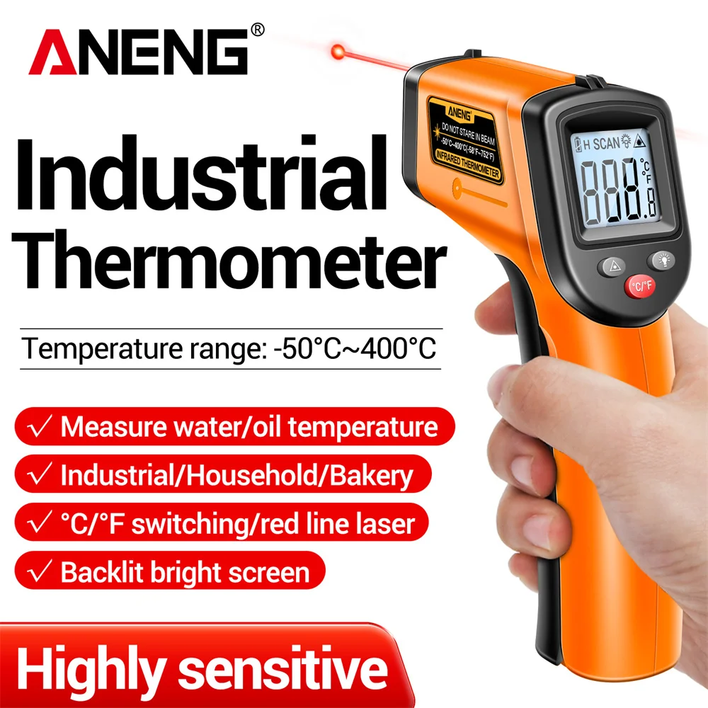 Termómetro Infrarrojo Digital  - Industrial Infrared Laser reseña y precio
