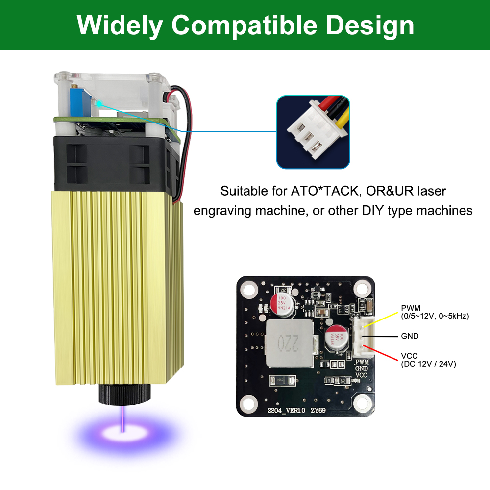 Árbol láser 4W 5W módulo láser - Industrial Handheld Laser Engraver reseña y precio
