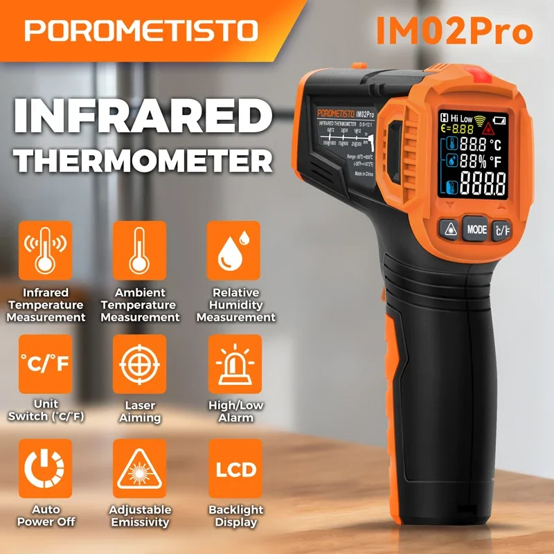 Termómetro Infrarrojo -50~380C - Industrial Infrared Laser reseña y precio