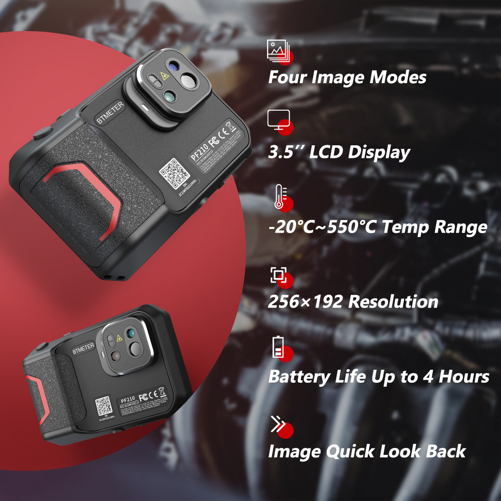 Cámara Térmica Portátil de 256 - Industrial Infrared Laser reseña y precio
