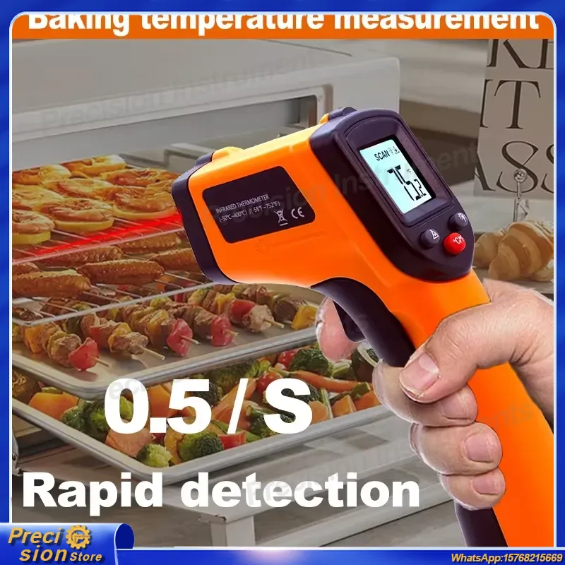 Termómetro Infrarrojo sin Cont - Industrial Infrared Laser reseña y precio